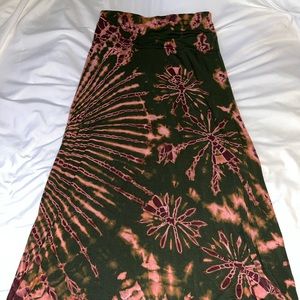 Tie dye maxi dress
